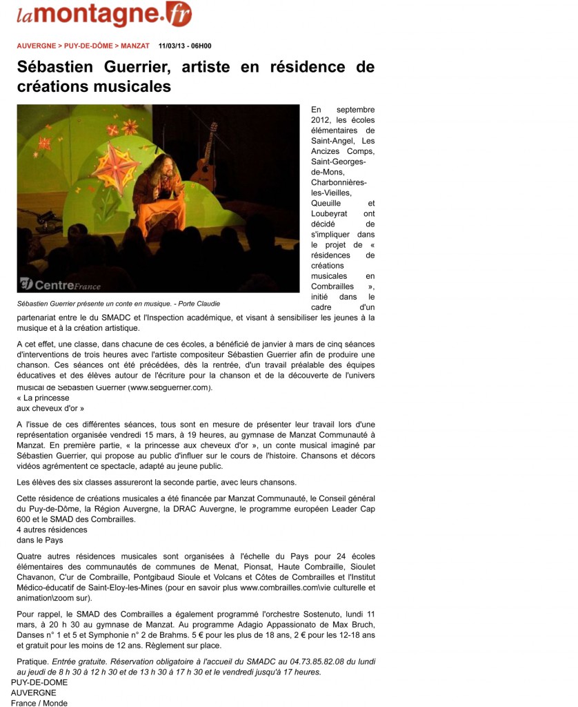 www.lamontagne.fr - Infos locales - MANZAT (63410) - Sbastien G